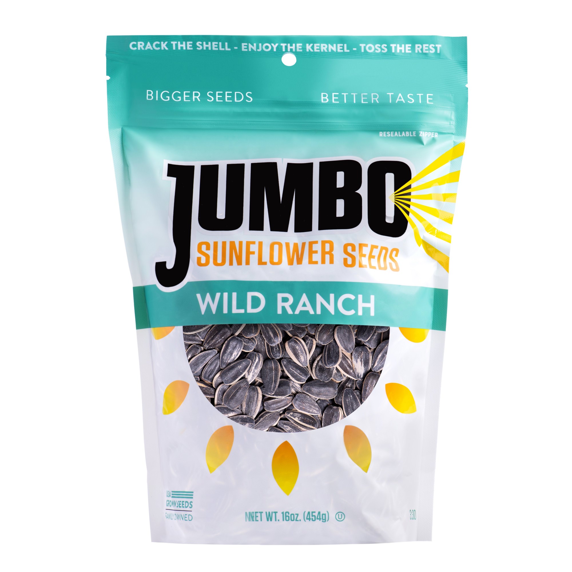 Jumbo Sunflower Seeds Wild Ranch (16oz) World Food Products, Inc