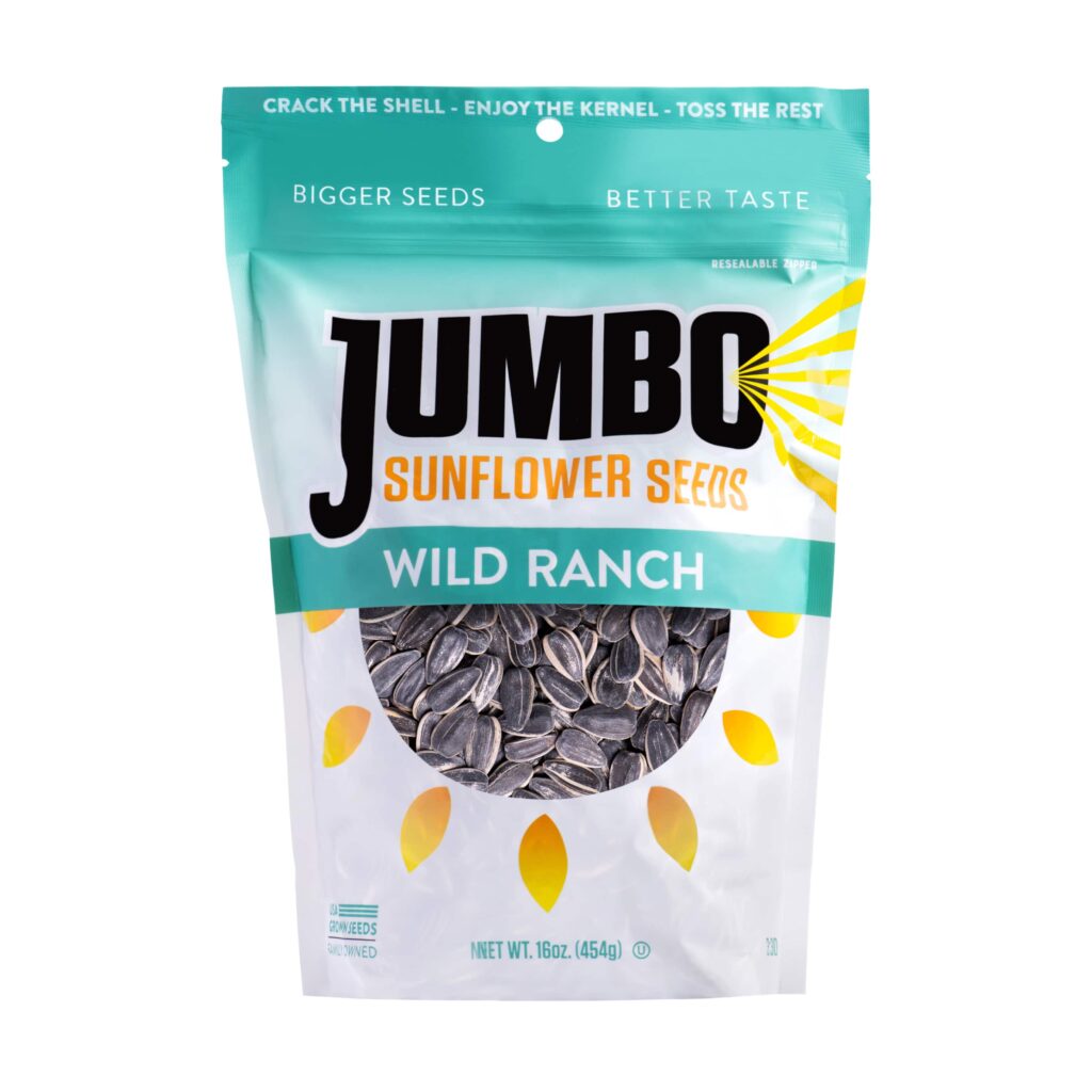 Jumbo Sunflower Seeds Wild Ranch (16oz) • World Food Products, Inc