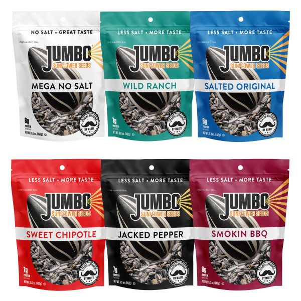 Jumbo Sunflower Seeds Sampler Pack (11 Bags)